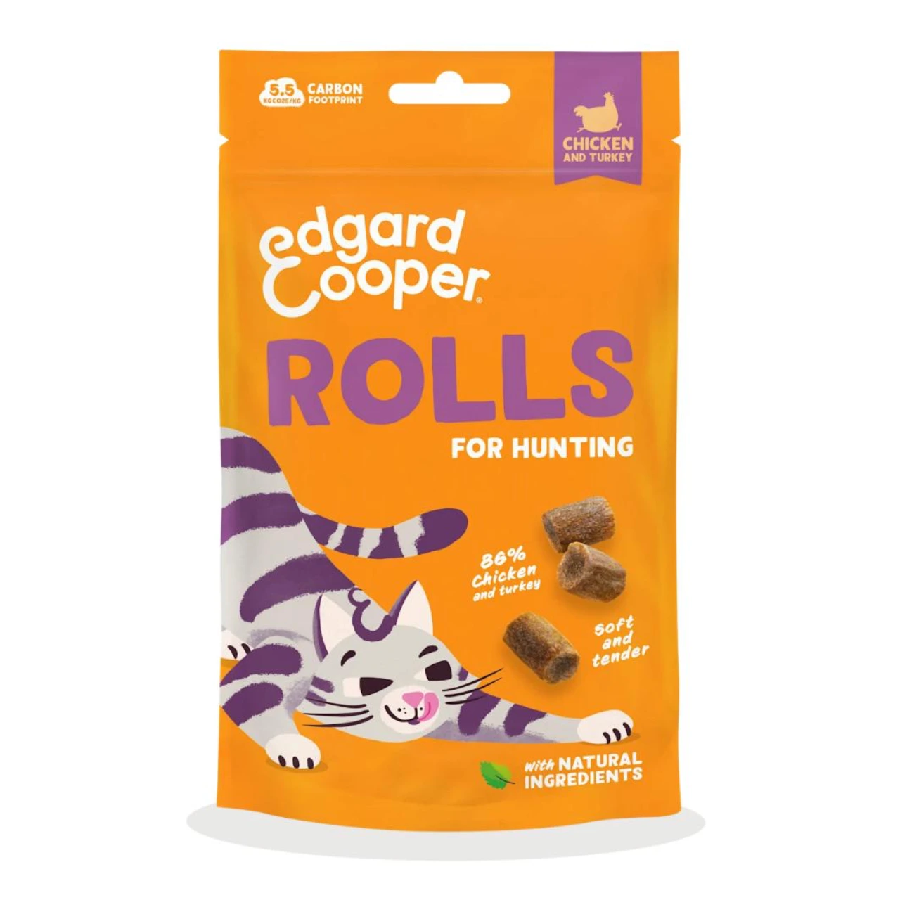 Edgard & Cooper Soft Rolls kylling og kalkun 45 g